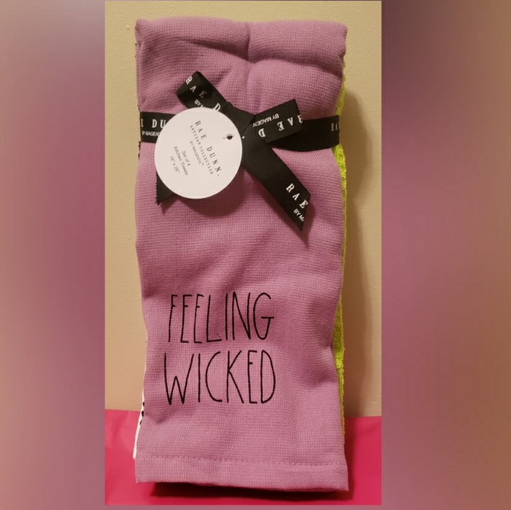 Rae Dunn Halloween Kitchen towels